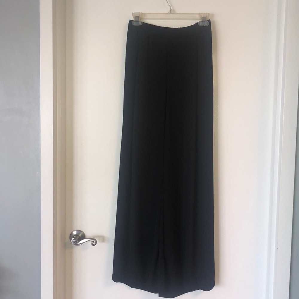 Black wide leg pants